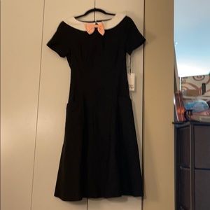 Black and white vintage style dress